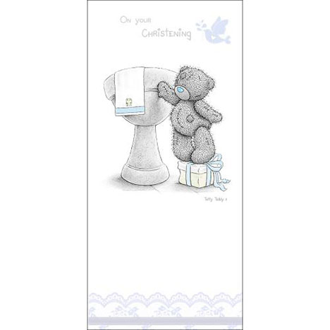 On Your Christening Me to You Bear Card £1.89